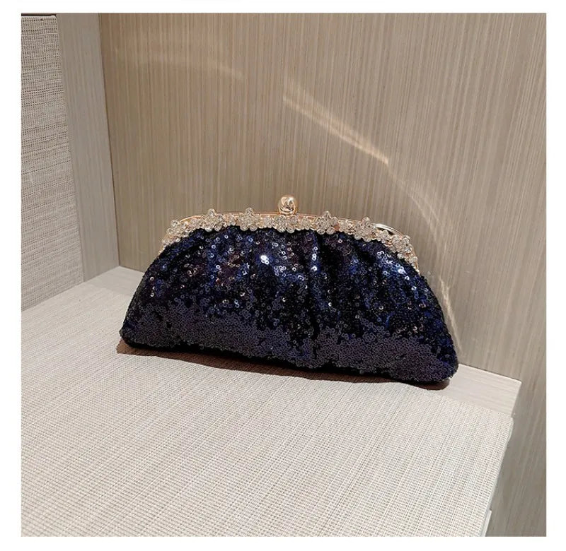 Stone-Embellished Premium Evening Bag OyunMatik
